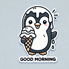 アイス大好き♡ペンギン