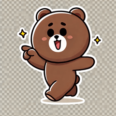 Stiker Beruang Bicara