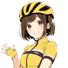 Road Bike Girls Yellow Jersey ver.