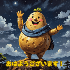 Potato Man Greeting Stickers