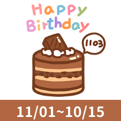 Happy Birthday Cake Wishes 11/1-11/15