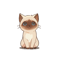 Adorable Siamese Cat Stickers