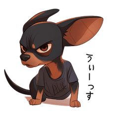 Cool and stylish Chihuahua