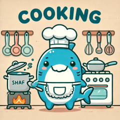 Cooking Shark Stickers – LINE stickers | LINE STORE