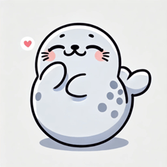 Cute Nodding Seal Stickers