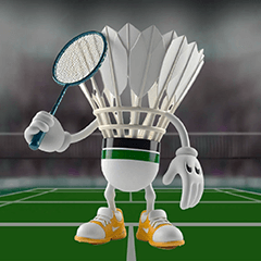 Badminton Shuttle Character