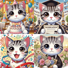 American Shorthair Cat Stickers!