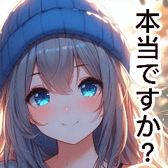 Anime fur hat girl (daily language)