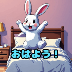 AI Rabbit's Daily Life Stickers