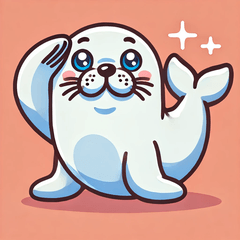 Saluting Seal Stickers@1