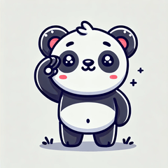 Stiker Panda Hormat@1
