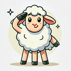 aluting Sheep Stickers@1