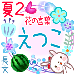 えつこの花の言葉▲夏2●長文