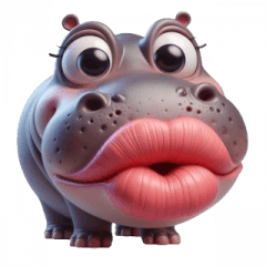 Hippo Wants to Kiss