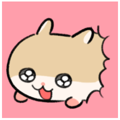 写真に貼るでしゅ!コビハムちゃん