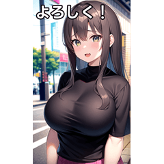 A girl on the streets of Akihabara