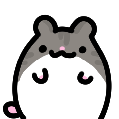 pretty djungarian hamster sticker