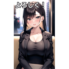 train ride black jacket girl