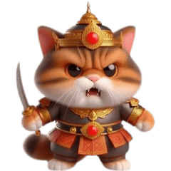 Warlord, the cat who loves warriors