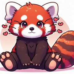 Emotional Red Panda