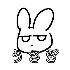 Rabbit with words