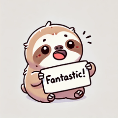 Lazy Sloth Stickers 1