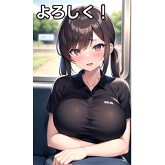 train riding polo shirt girls