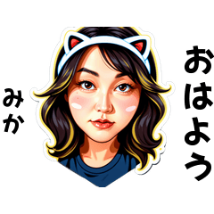 mika-san's sticker by Tsukusuta 2Yw7