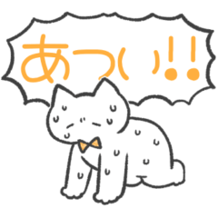 orange color sticker(cat)(summer)