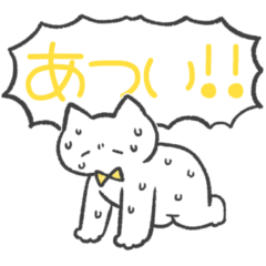 yellow color sticker(cat)(summer)