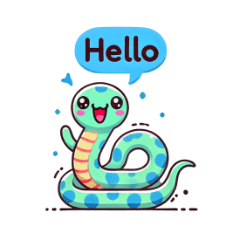 Adorable Snake Daily LINE Stickers