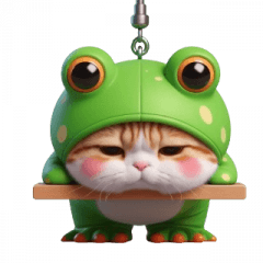 Lazy Frog Cat