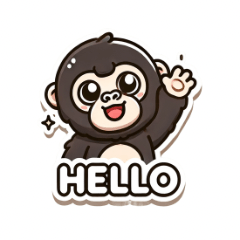 Adorable Gorilla Daily LINE Stickers