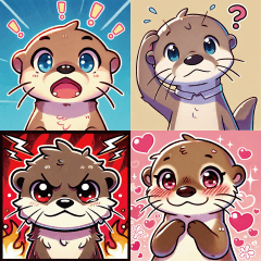 Cute Otter Daily Stickers