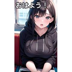 summer train hoodie girls