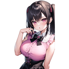 Transparent cute girl