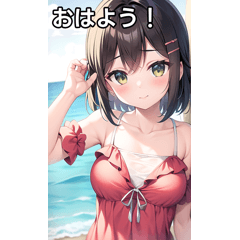 Swimsuit hair clip girls