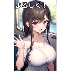 Summer train ride T-shirt girls