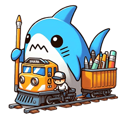 shark cute train