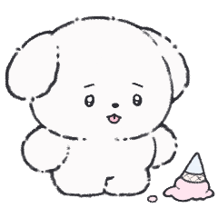 fluffy dog mumutan