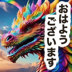 Greetings/Colorful Dragon