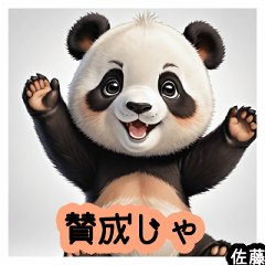 Panda-loving Sato (Hiroshima dialect)