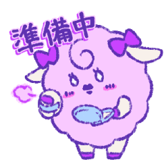 Sheep who supports her idol(purple)