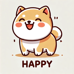 Cute and Fluffy Shiba Inu Stickers