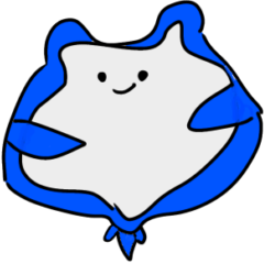 cheerful manta ray