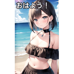 Summer sea and earrings girls