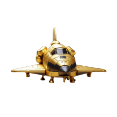 mysterious gold space shuttle Japanese