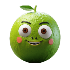 mysterious Lime smile sticker English