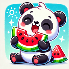 Watermelon Eating Panda