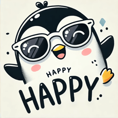 Sunglasses Penguin Stickers